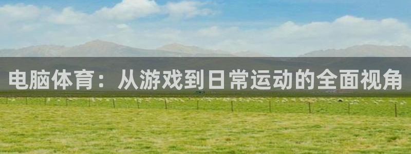 电脑体育：从游戏到日常运动的全面视角